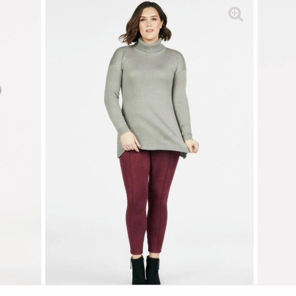 Gray JustFab Trapeze Sweater Size 1X Brand New